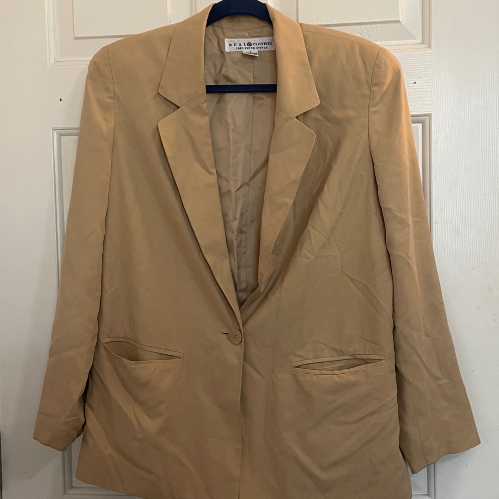 VTG SAKS SILK BLAZER